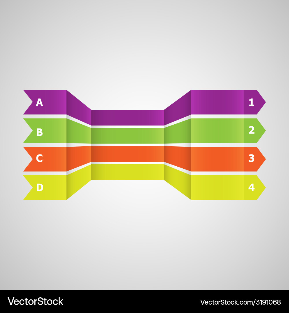 Horizontal colorful lines in perspective vector image