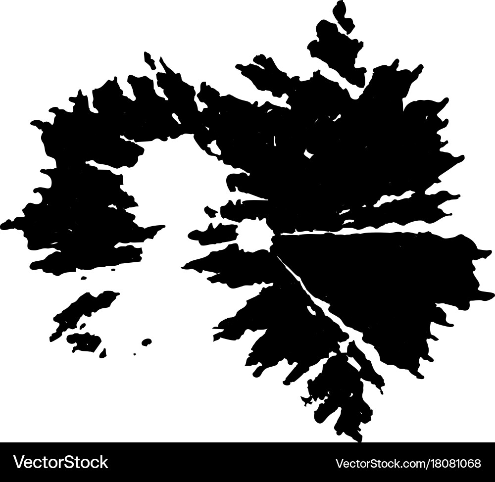 Ink blob or drop vector image