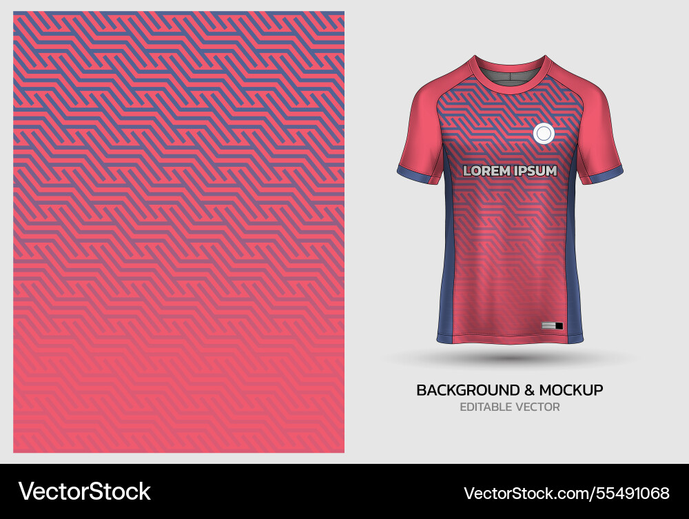 Jersey mockup and background pattern design Jersey mockup and background pattern design vector image
