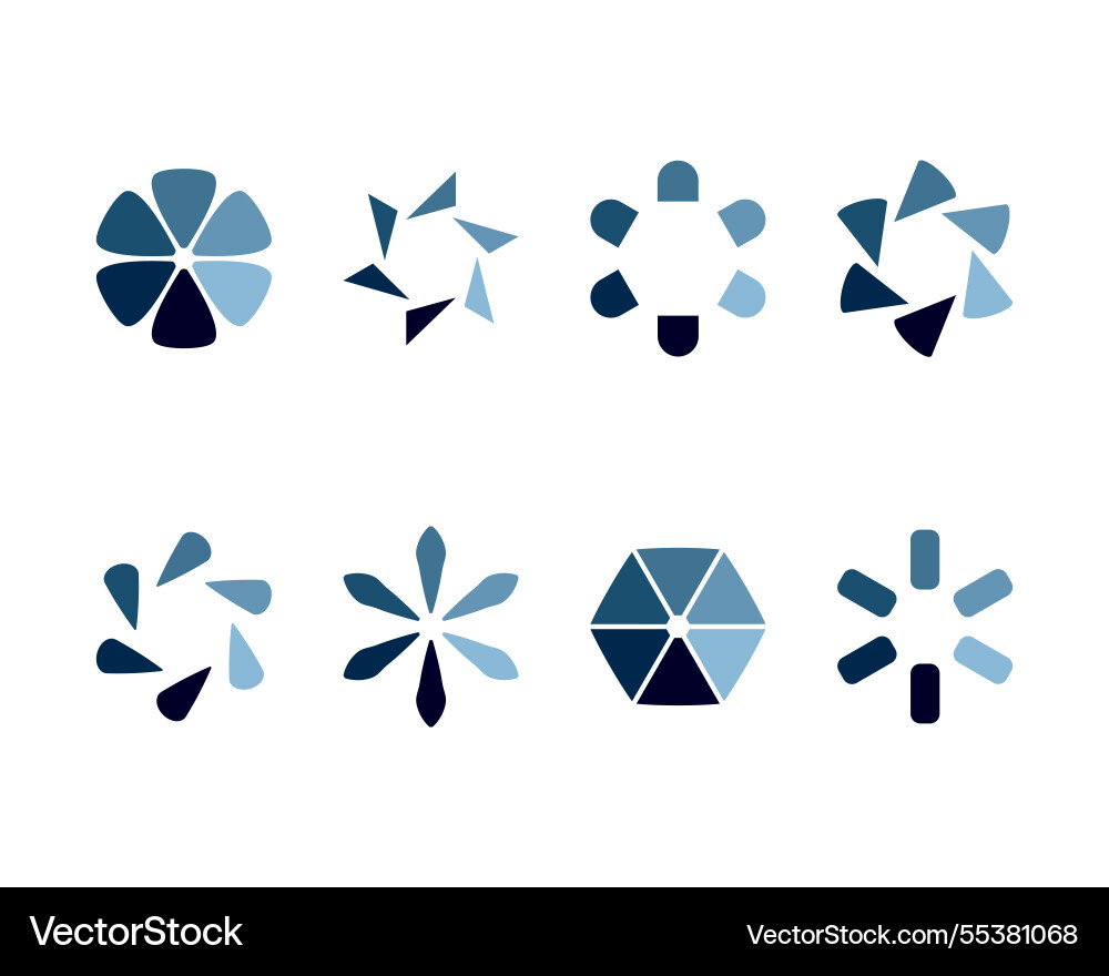 Sammlung Ladebar Status-Icon-Set geladen Sammlung Ladebar Status-Icon-Set geladen vektorbild