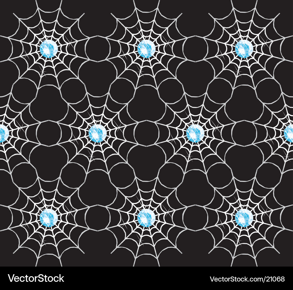 Web diamonds seamless pattern vector image