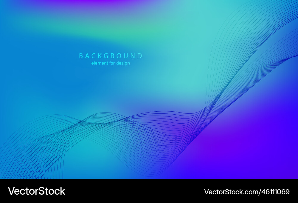 Abstract Wave Gradient Background vector image
