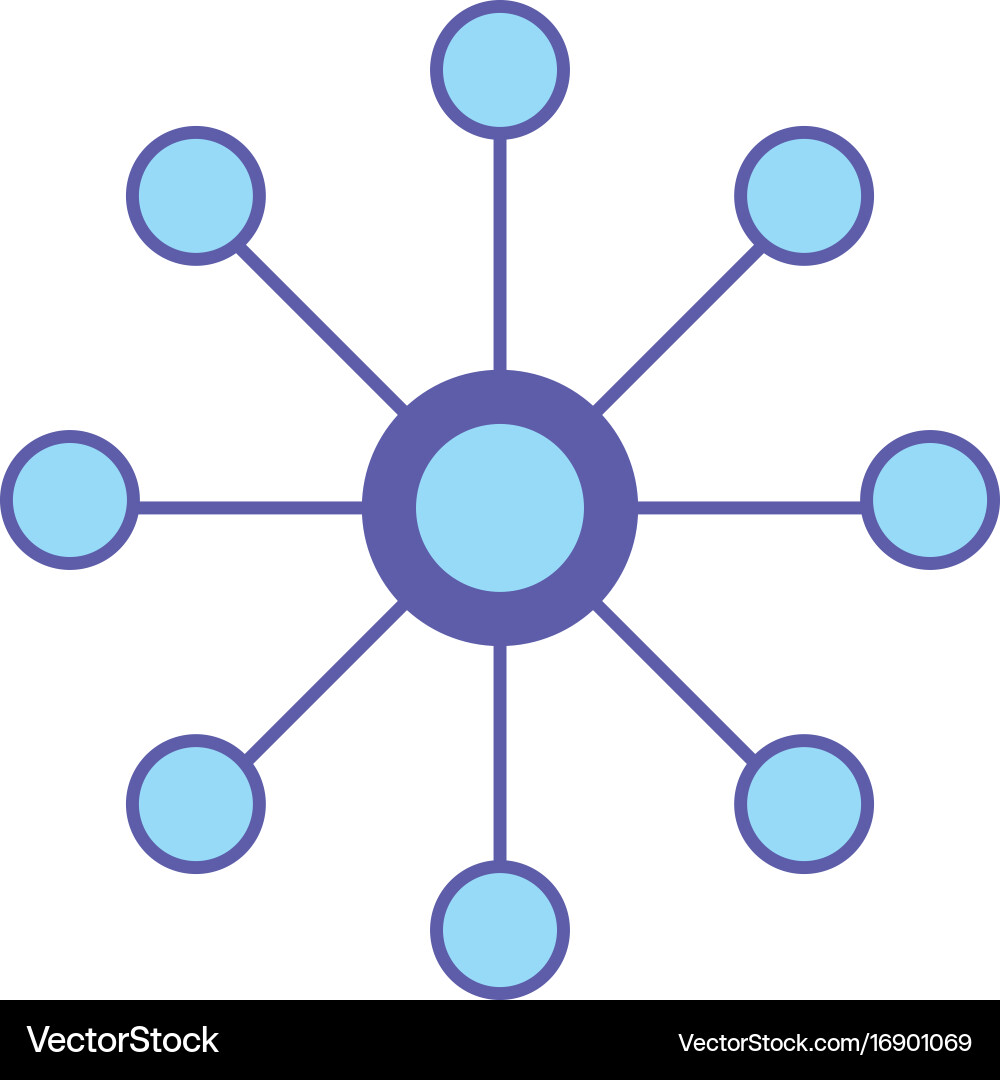 Circuit data technology to center server vector image
