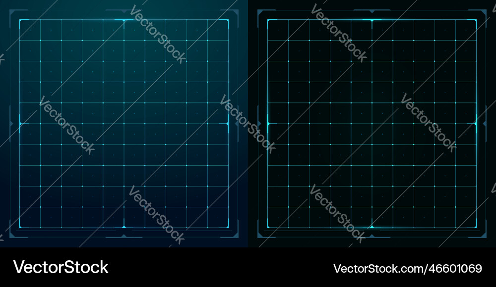 Futuristic Tech Grid Interface vector image