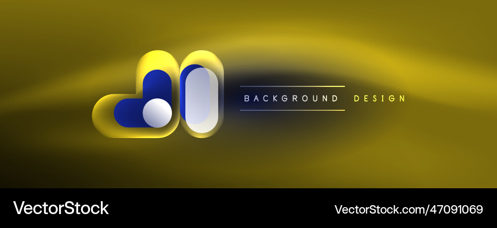 Glowing round shapes abstract background template Glowing round shapes abstract background template vector image