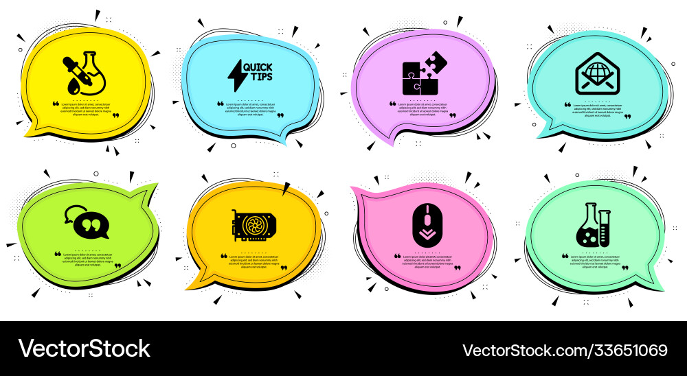 Gpu scroll down and chemistry experiment icons Gpu scroll down and chemistry experiment icons vector image