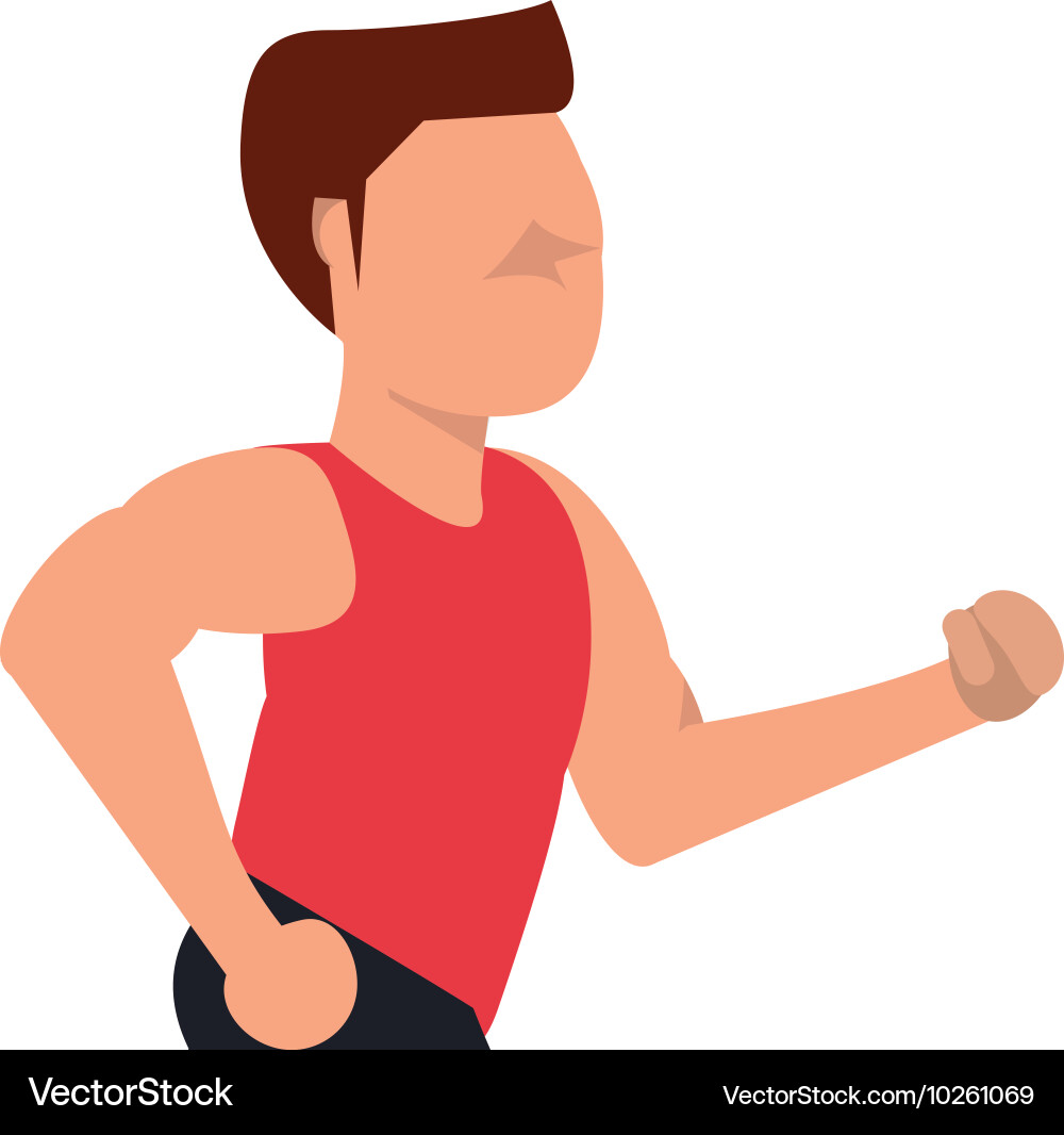 Running man icon Royalty Free Vector Image - VectorStock