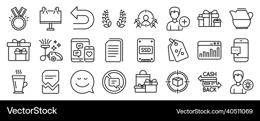 Set of line icons such as corrupted file Set of line icons such as corrupted file vector image