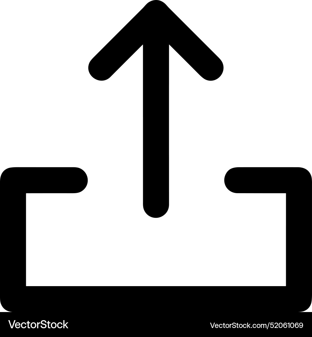 Upload outline icon symbol image Vector Image