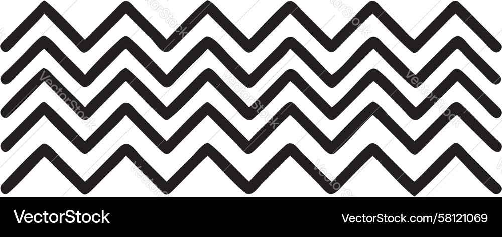 Zigzag Border Pattern Vector Image