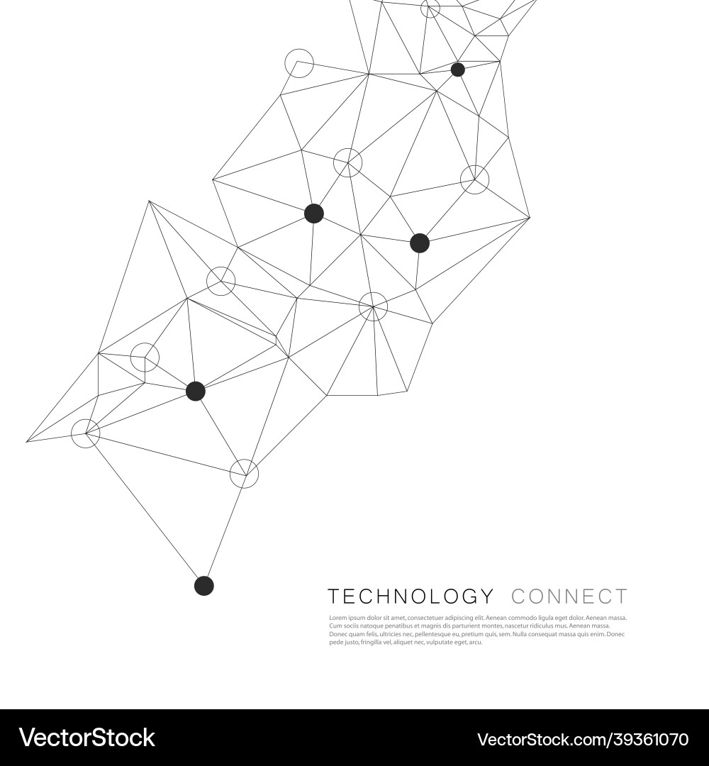 Abstract connection structure with dots and lines Abstract connection structure with dots and lines vector image