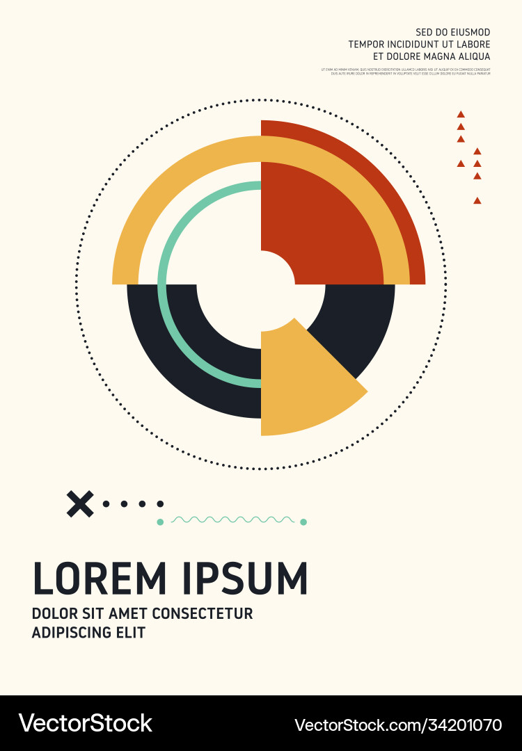 Abstract Geometric Shape Layout Vector Image