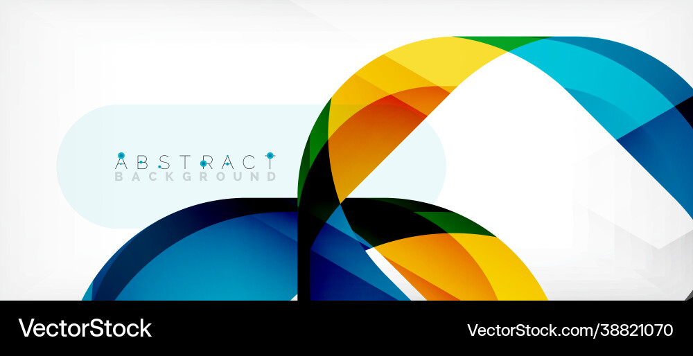Abstract square shape with overlapping waves Vector Image
