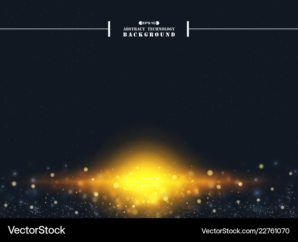 Cosmic Starburst - Nebula Lights Vector Image