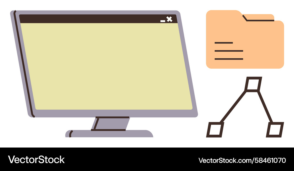 Digital Workflow & Organization Vector Image