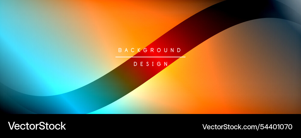 Gradient and shadow wave line geometric background Vector Image