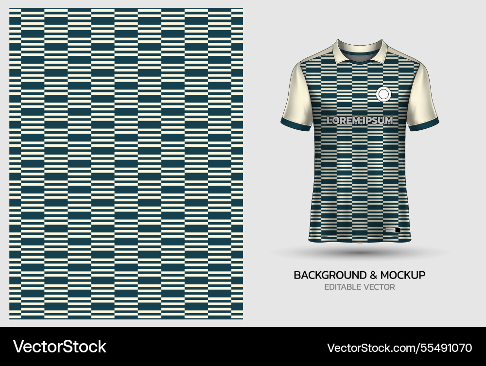 Jersey mockup and background pattern design Jersey mockup and background pattern design vector image