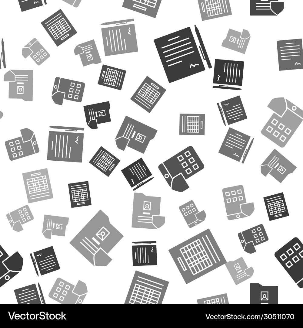 Set contract with pen report file document Set contract with pen report file document vector image