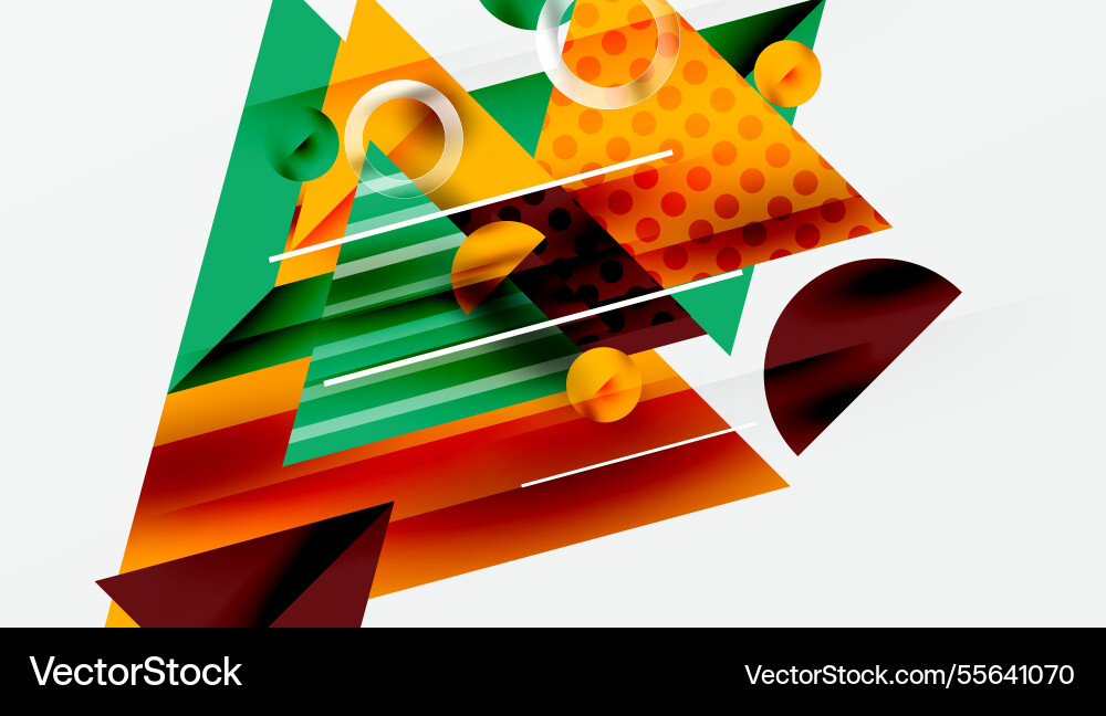 Sleek abstract background - layered triangles Vector Image