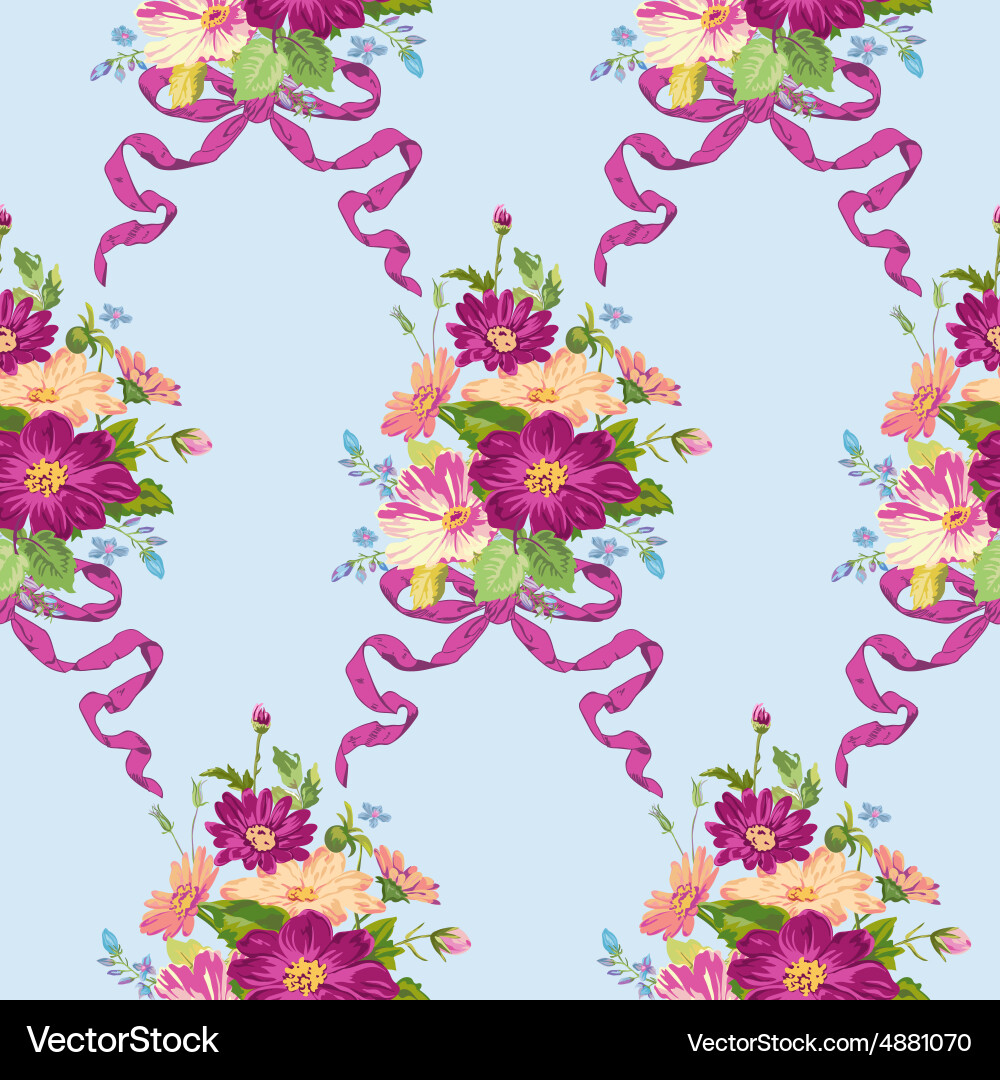 Spring flowers backgrounds Vector Image