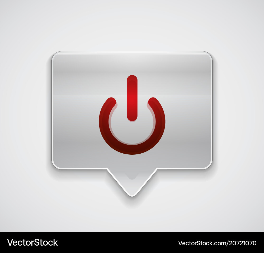 Start power button ui icon design on off symbol Start power button ui icon design on off symbol vector image