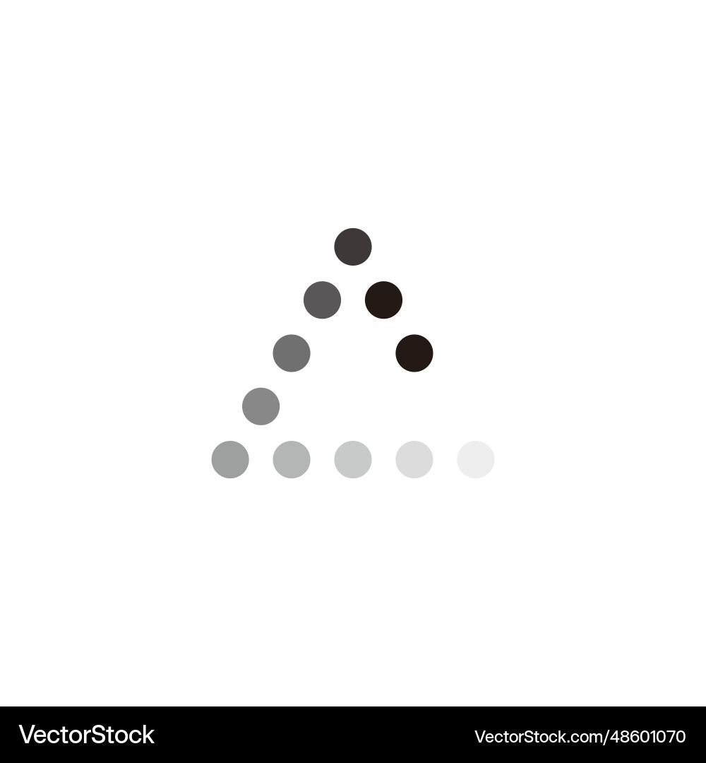 Triangle loading unique geometric symbol simple Triangle loading unique geometric symbol simple Vector Image