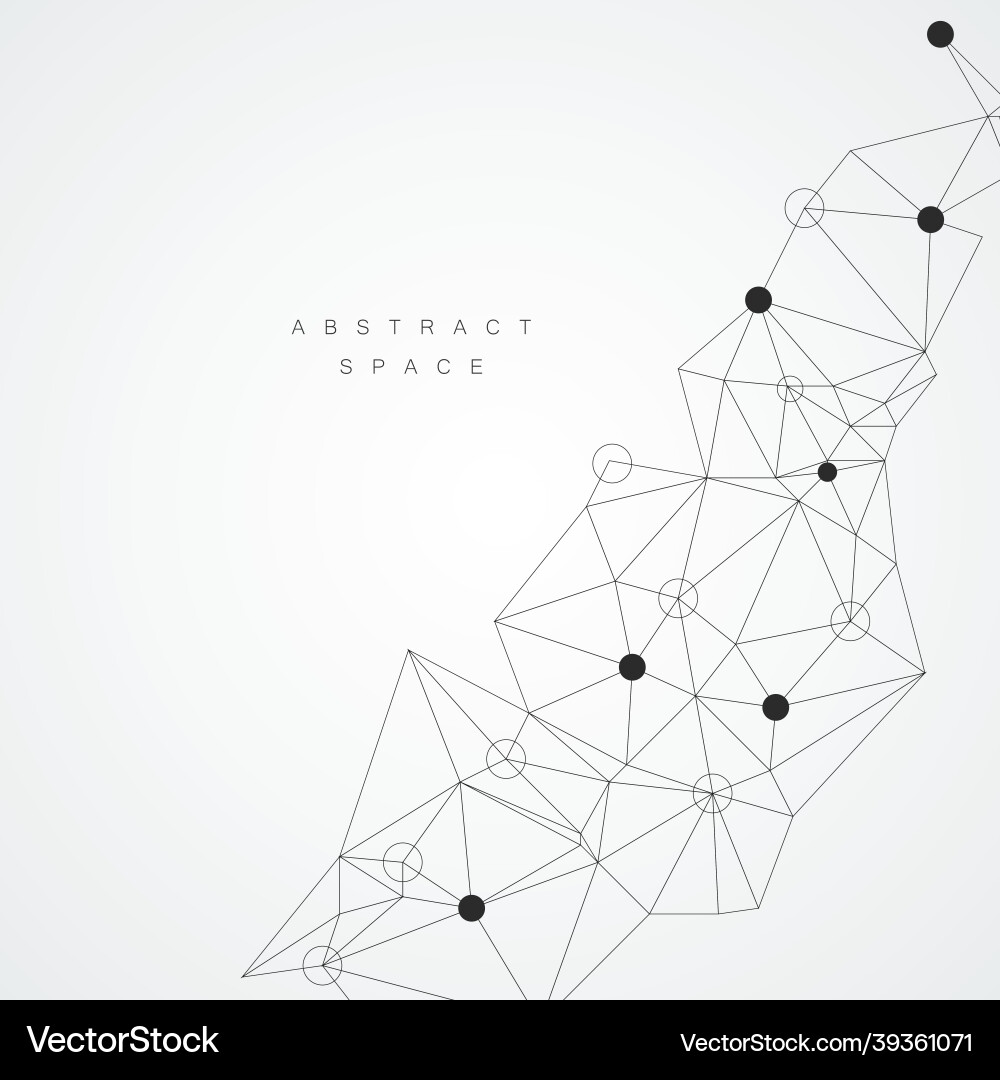 Abstract connection structure with dots and lines Abstract connection structure with dots and lines vector image
