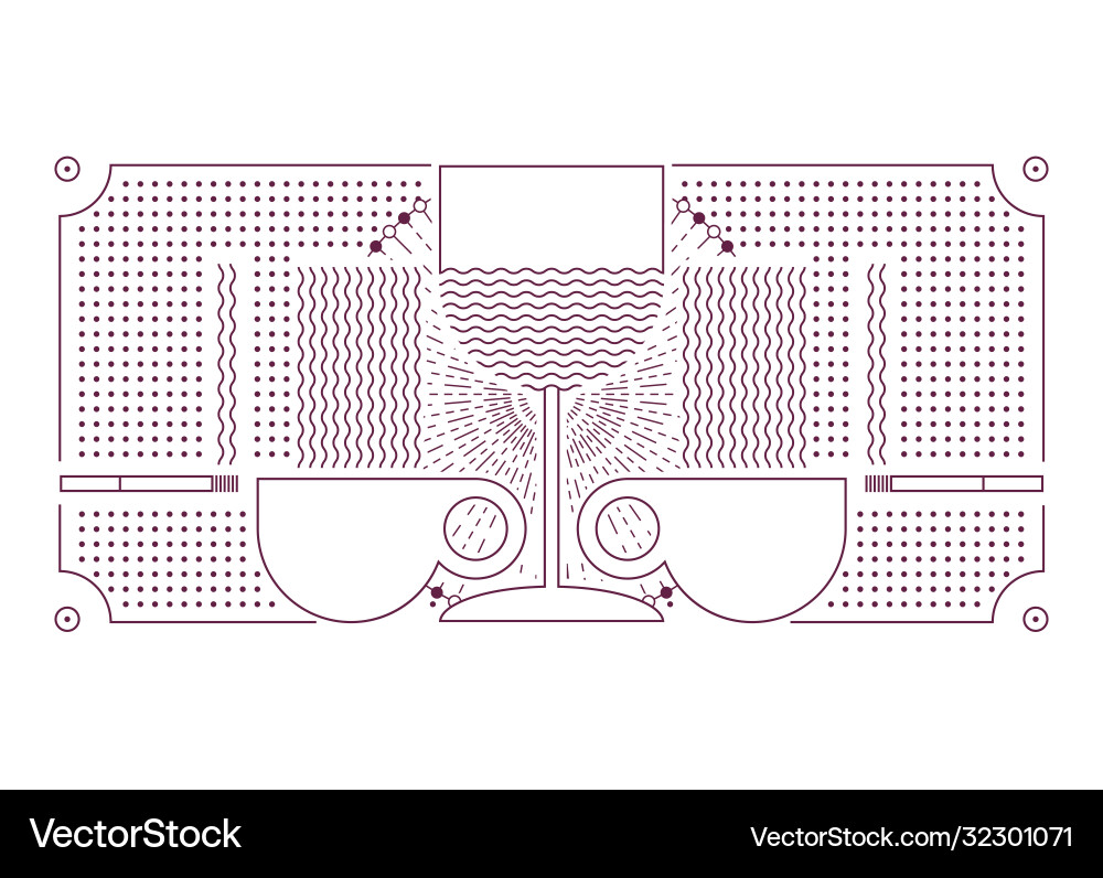 Bar graphic linear geometric pattern background Bar graphic linear geometric pattern background vector image