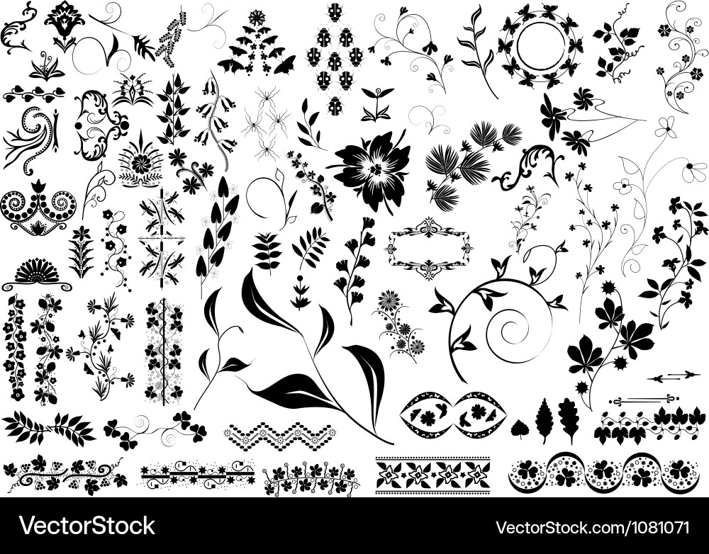 Design elements Vector Image
