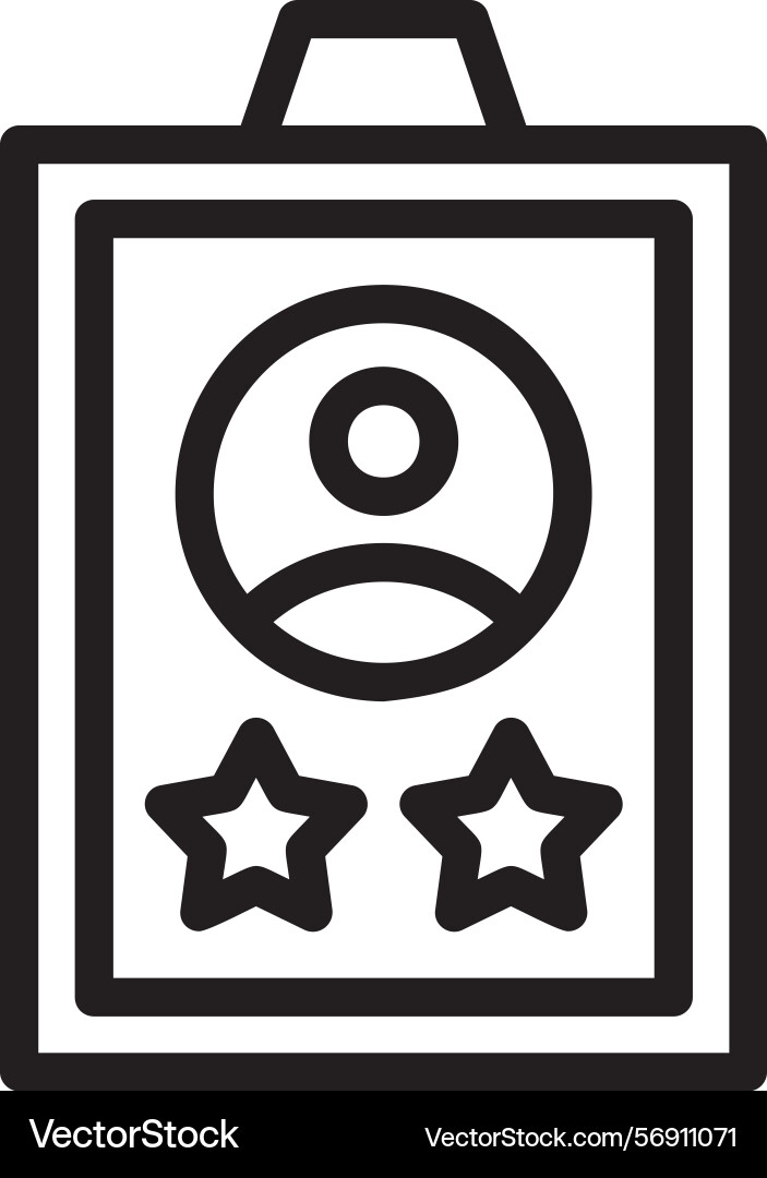 Experience linear style icon design Vector Image