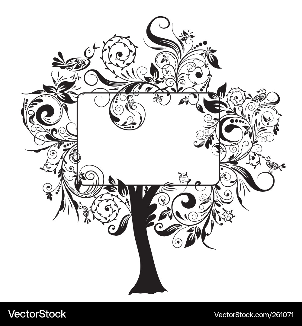 Floral Branch Ornament vector image