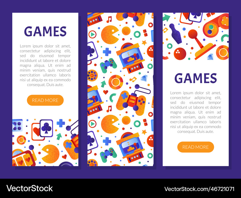 Game and entertainment object web design Game and entertainment object web design vector image