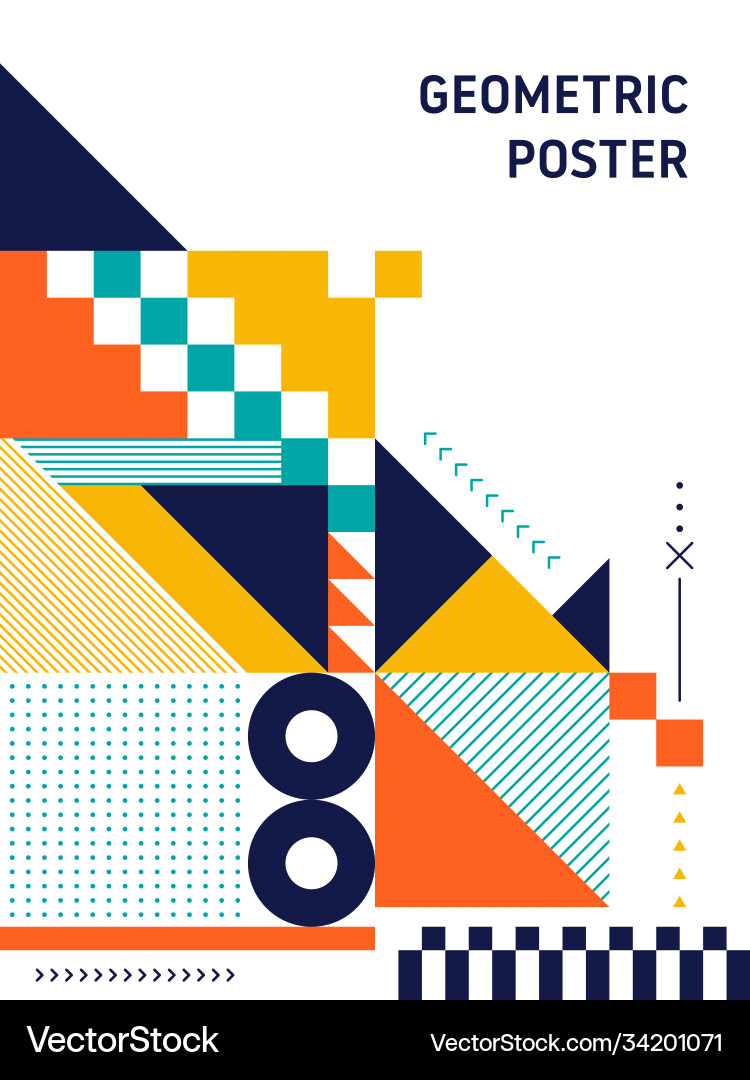 Geometric Shape Layout - Abstract Background vector image