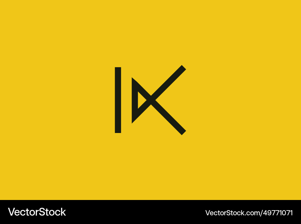 Letter k logo Royalty Free Vector Image - VectorStock