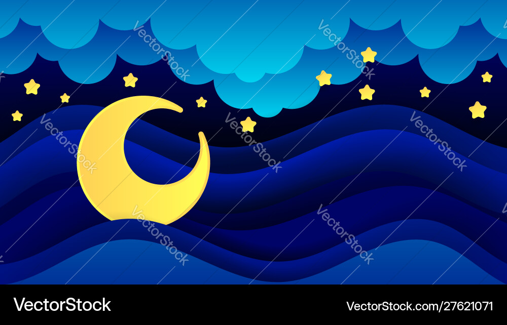 Magic with moon and different elements space Magic with moon and different elements space Vector Image