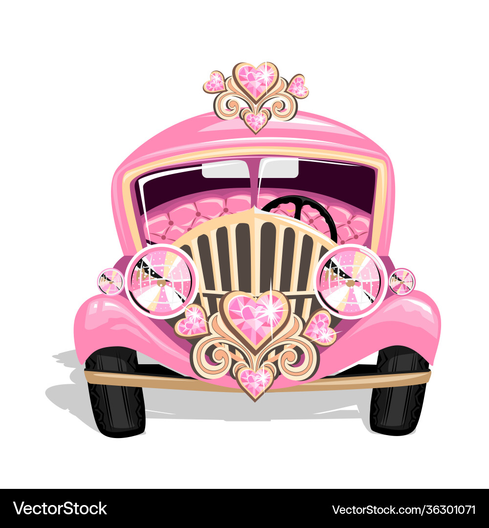 Princess car Princess car vector image