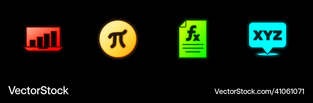 Set Laptop mit Diagramm-Chart Pi Symbol Funktion Set Laptop mit Diagramm-Chart Pi Symbol Funktion vektorbild