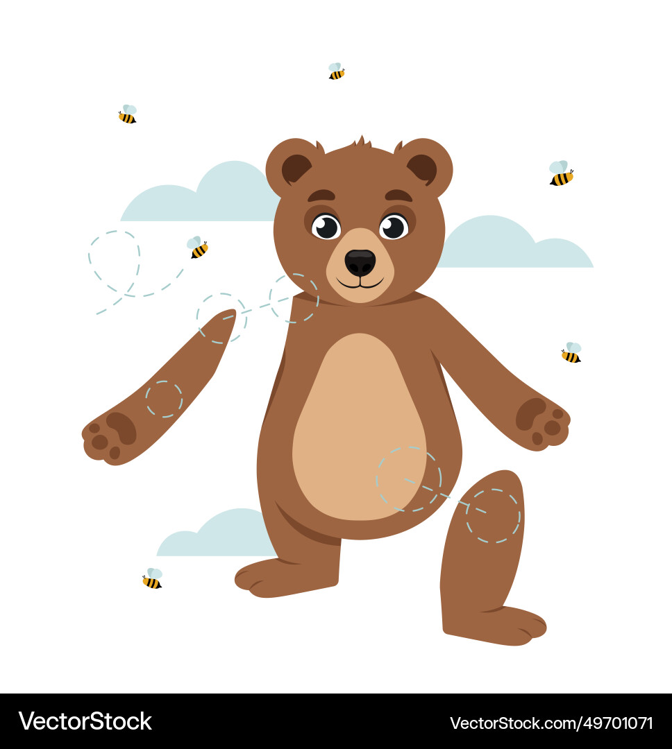Set of character constructor for animation vector image