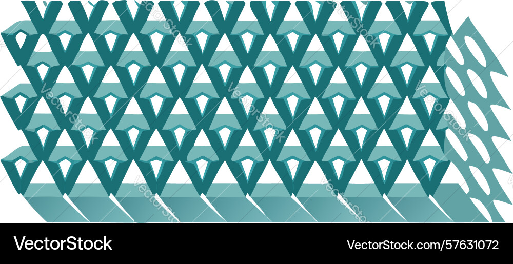 Blue triangular geometric pattern textured vector image