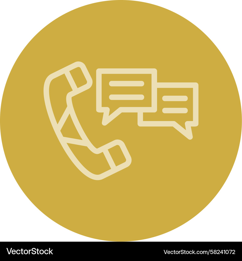 Call Scripting Line Icon Vector Image