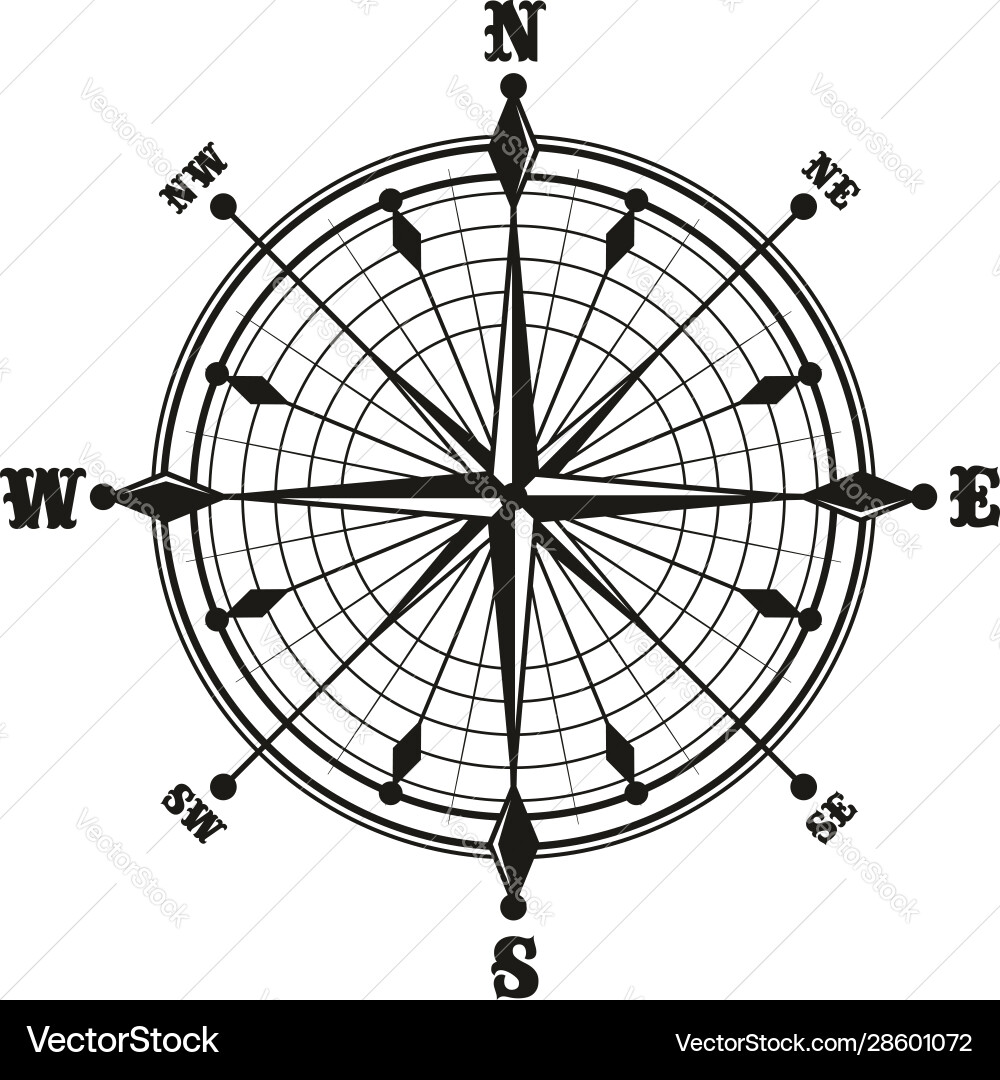 Conpass isolated navigation symbol vector image
