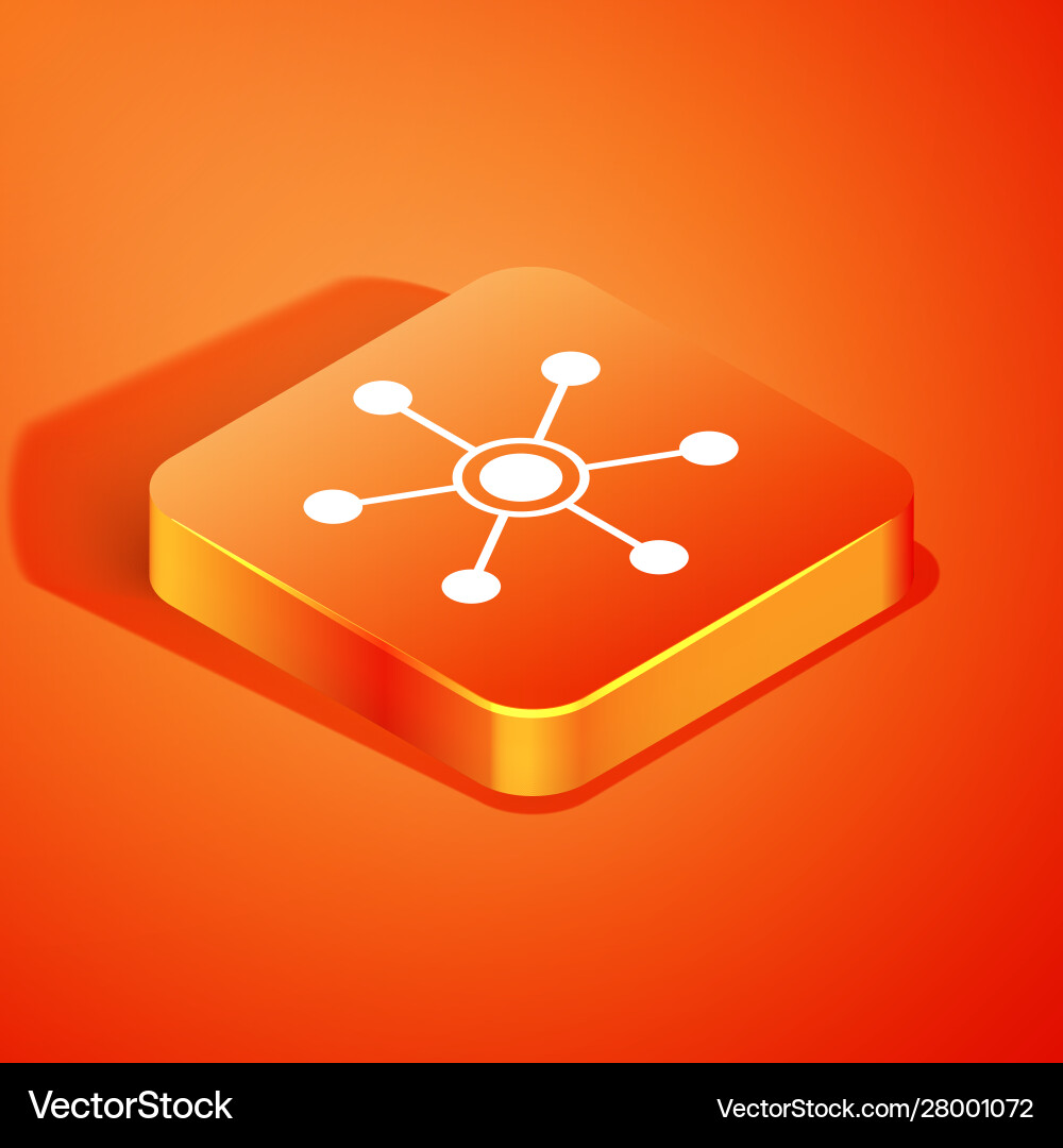 Isometric Network Connection vector image