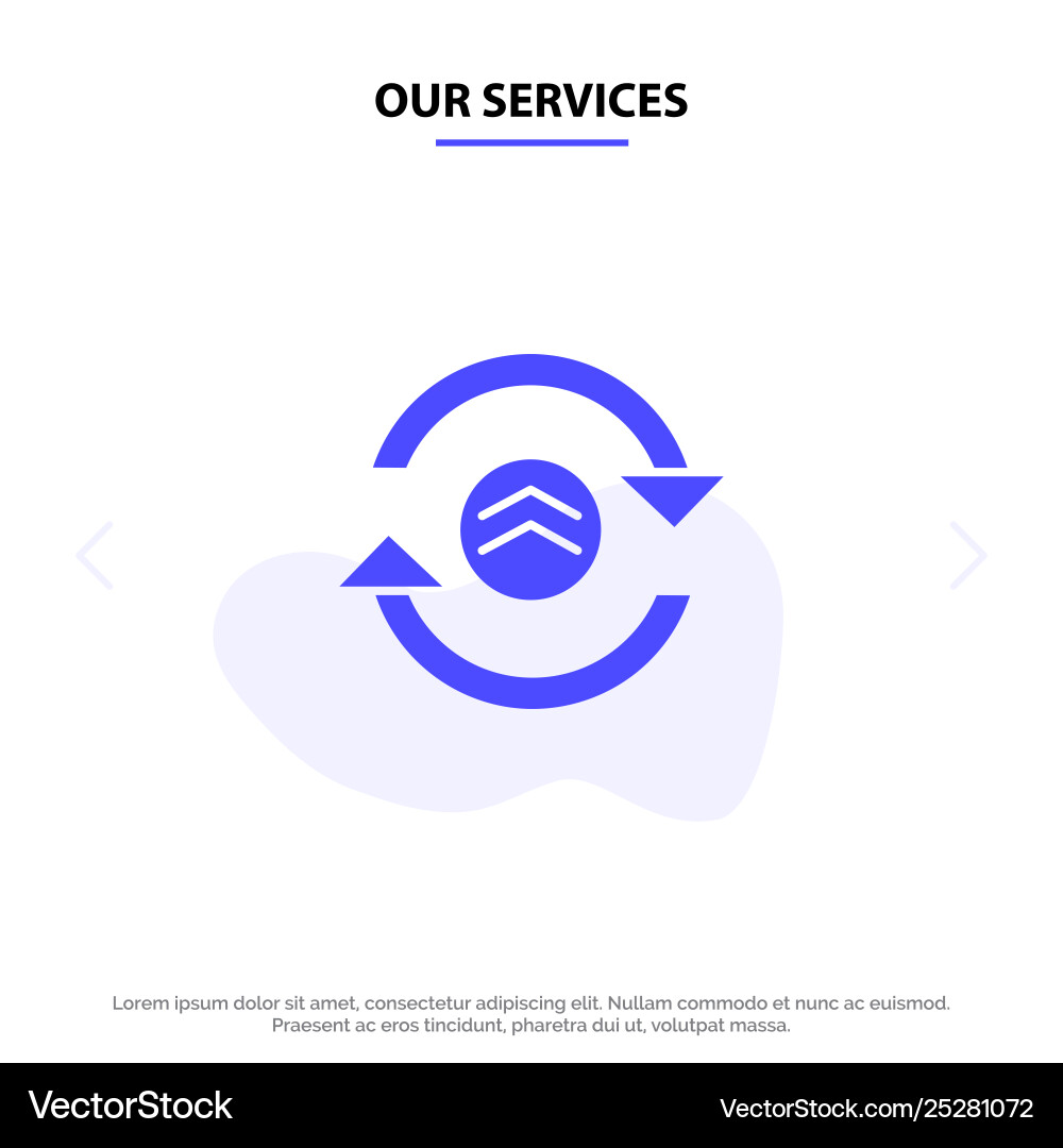 Our services arrow refresh reload computing solid vector image