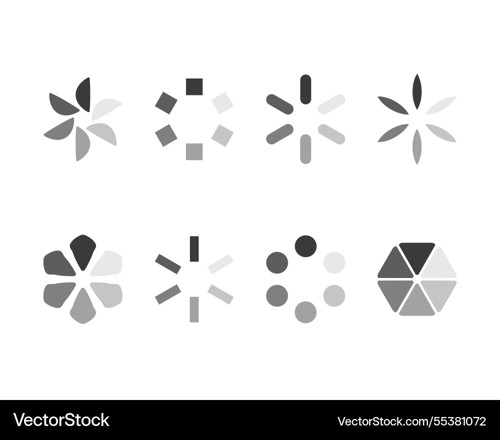 Sammlung Ladebar Status-Icon-Set geladen Sammlung Ladebar Status-Icon-Set geladen vektorbild