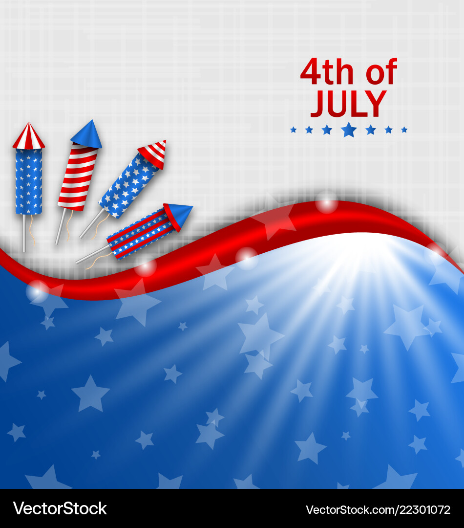 Usa wallpaper for independence day traditional Usa wallpaper for independence day traditional vector image