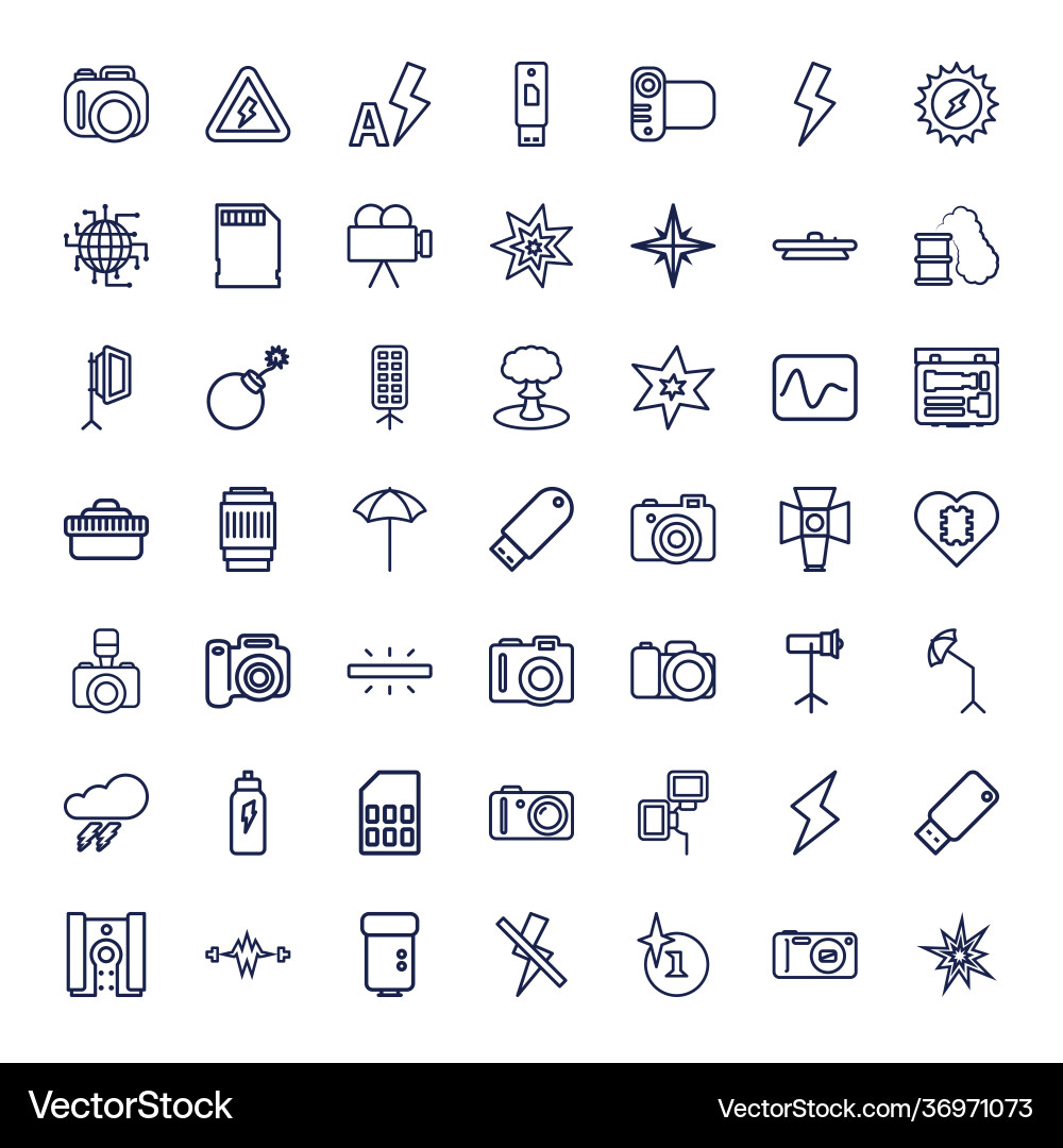 49 flash icons (36971073) – Free Vector | VectorStock