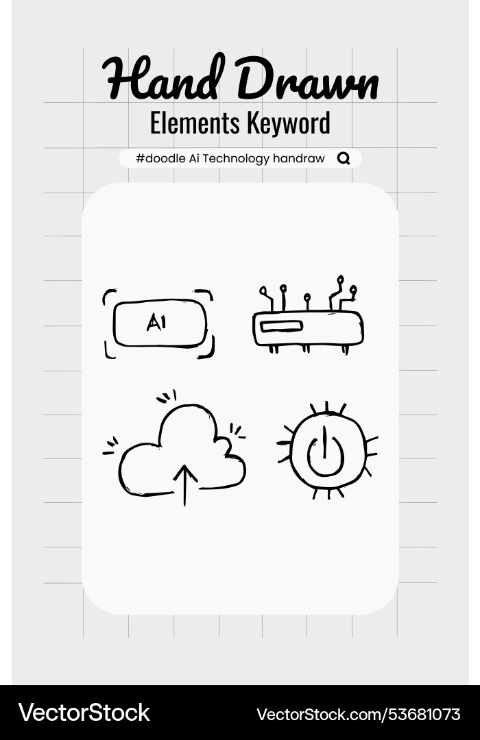 Artificial ai brain icon machine digital robot Vector Image