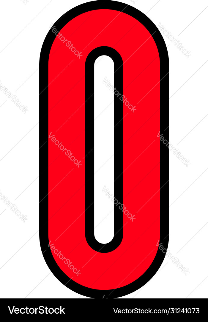 Colored font alphabet in simple style letter Colored font alphabet in simple style letter vector image