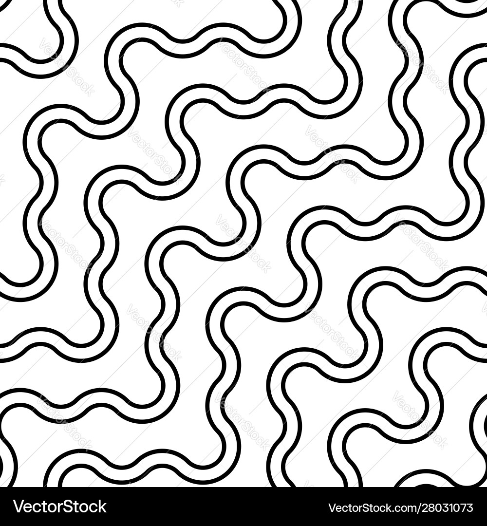 Design seamless waving pattern Design seamless waving pattern Vector Image
