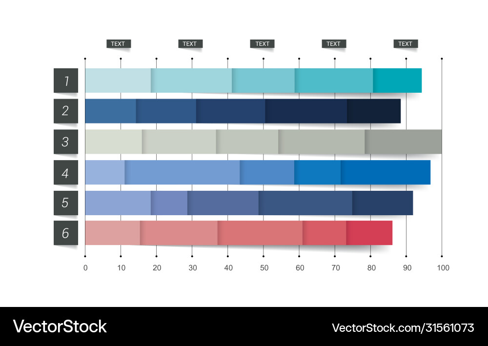 Flat chart graph simply color editable Flat chart graph simply color editable vector image